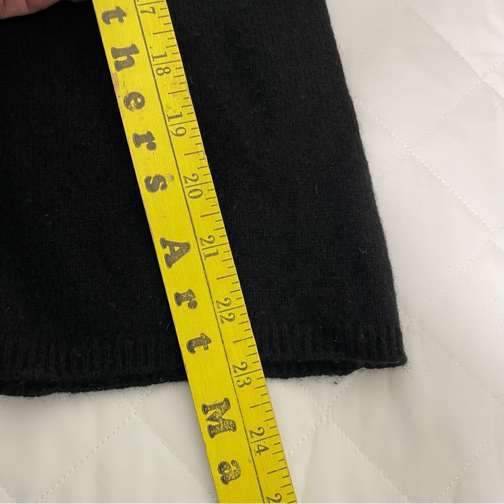 Adrienne Vittadini Women 100% 2-ply  Cashmere Sweater Top Sz S Mock Neck Black - Picture 6 of 12